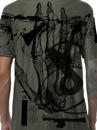abstract urban olive t-shirt